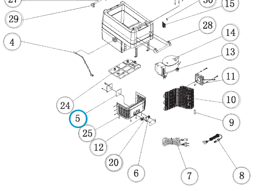 Elektronikmodul-Leiterplatte DOMETIC CF