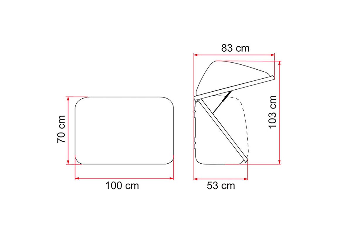 Gepäckbox für Fahrradträger - FIAMMA Ultra Box 320l