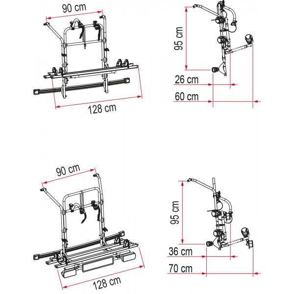 Portabicicletas Portón FIAMMA Carry Bike MB V-Class W447