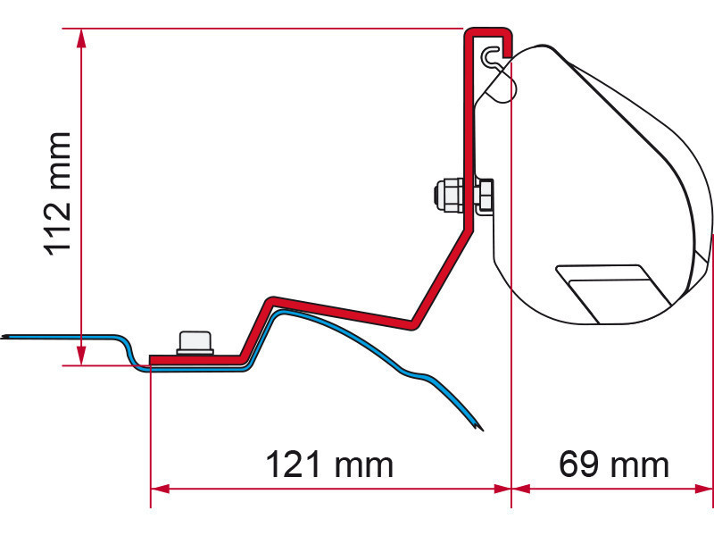 FIAMMA F35 Vito/Viano 639 and 447 V-Class adapter