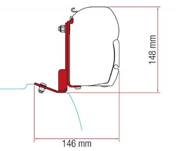 Adaptador FIAMMA F45 Ford Custom (2014-2023)