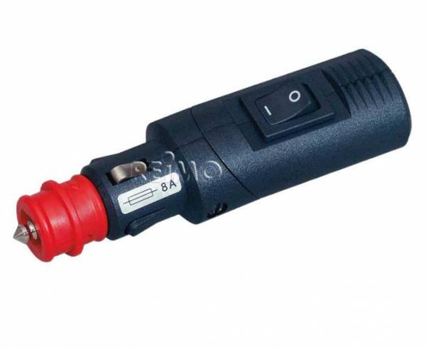 Enchufe 12v 8A con interruptor integrado