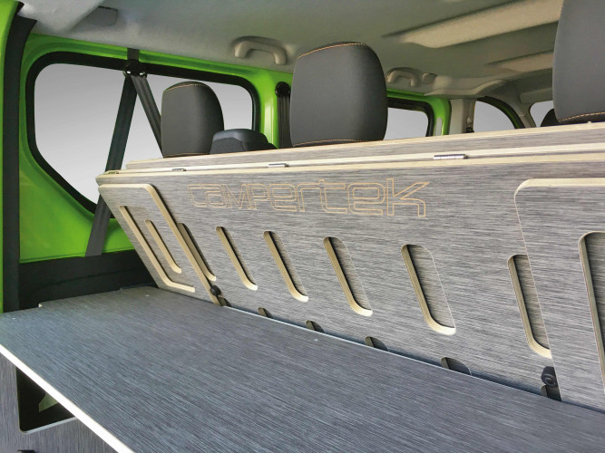Pull-out bed platform CAMPERTEK for Trafic, Vivaro, Talento, NV300, T5 T6