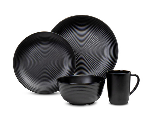 Vajilla Lund - 16 piezas - Negro