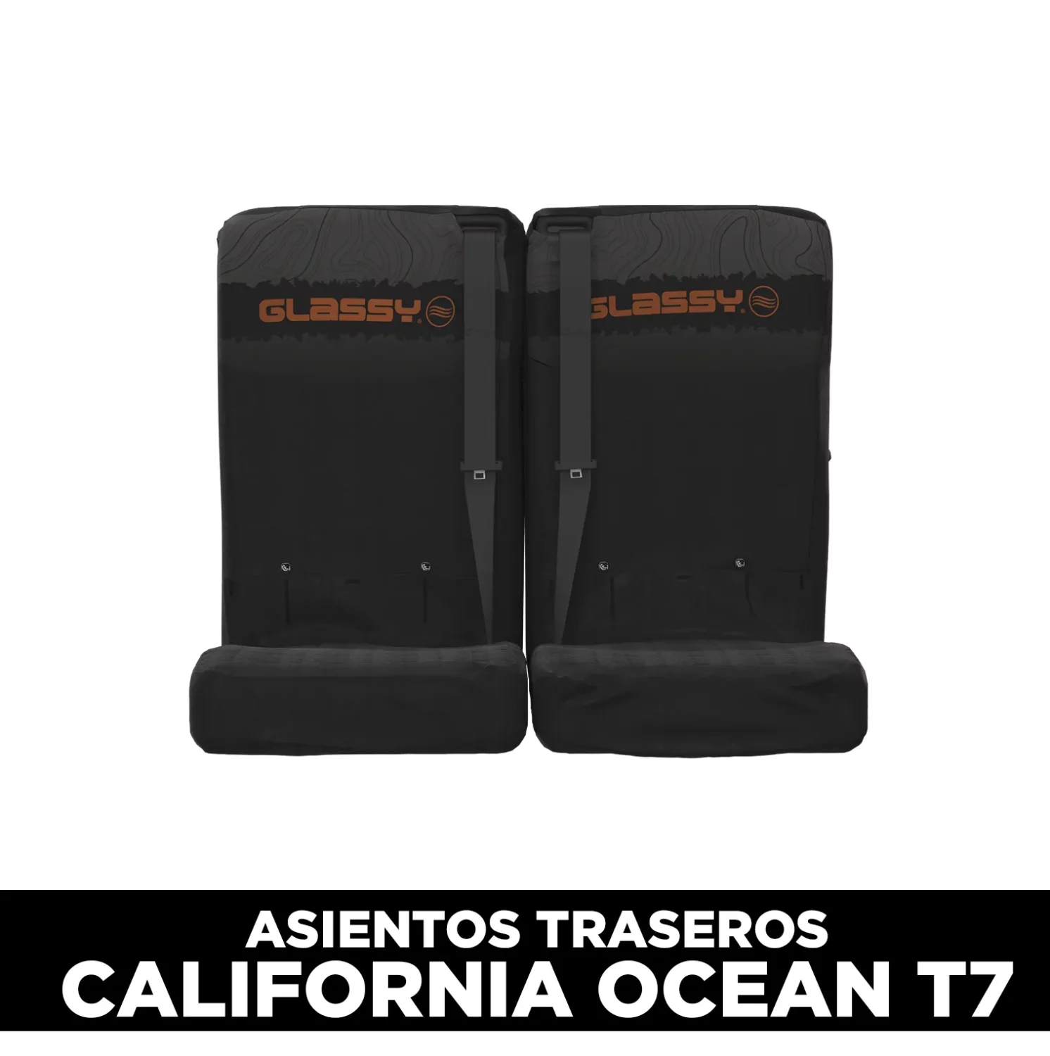 Housse de banquette arrière double GLASSY California Ocean T7 Phantom