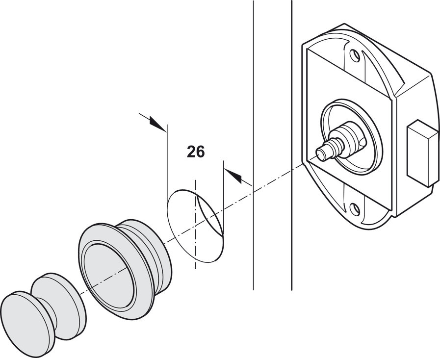 Fermeture Push Lock (Plusieurs couleurs)