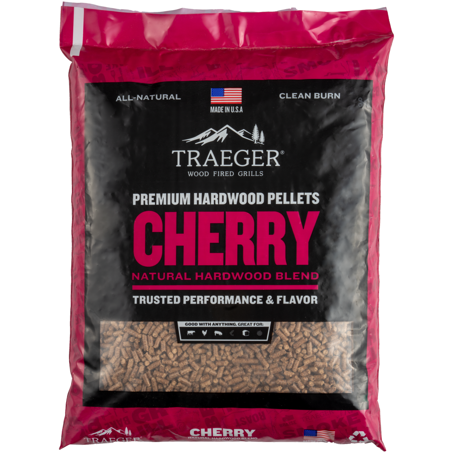 Pellets de madera TRAEGER Cerezo 9 kg