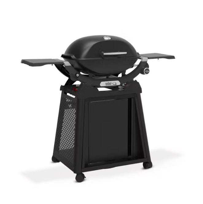 WEBER Q 2200N Gas Barbecue with Side Tables and Premium Cart: Your Complete Grilling Station
