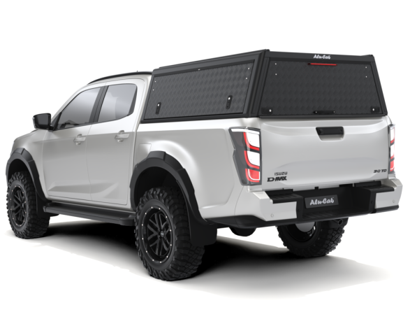 Hardtop ALU-CAB Explorer Guard para Isuzu D-Max 2020+ doble cabina - aluminio estriado negro