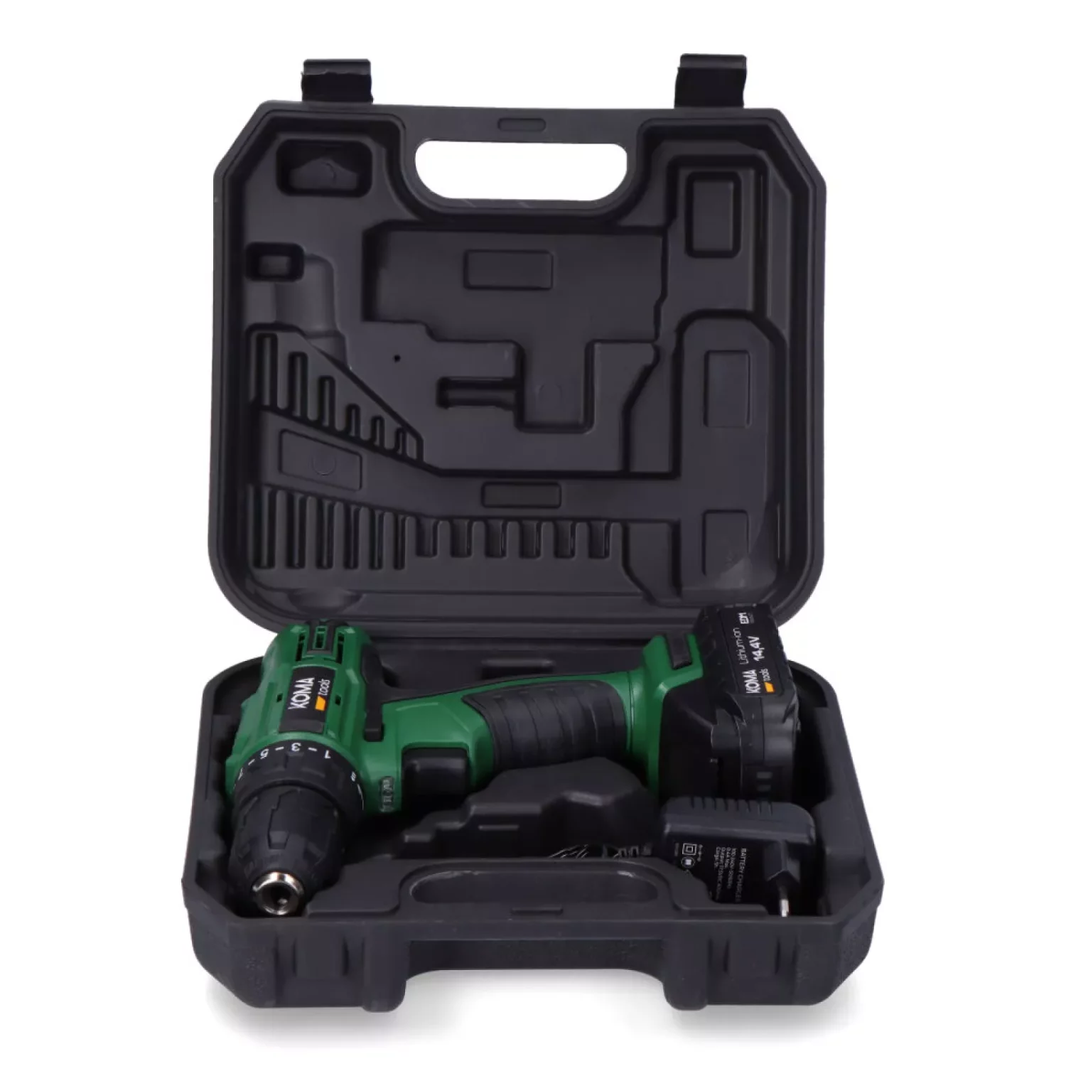 14.4 V drill with 1500 mAh battery and charger