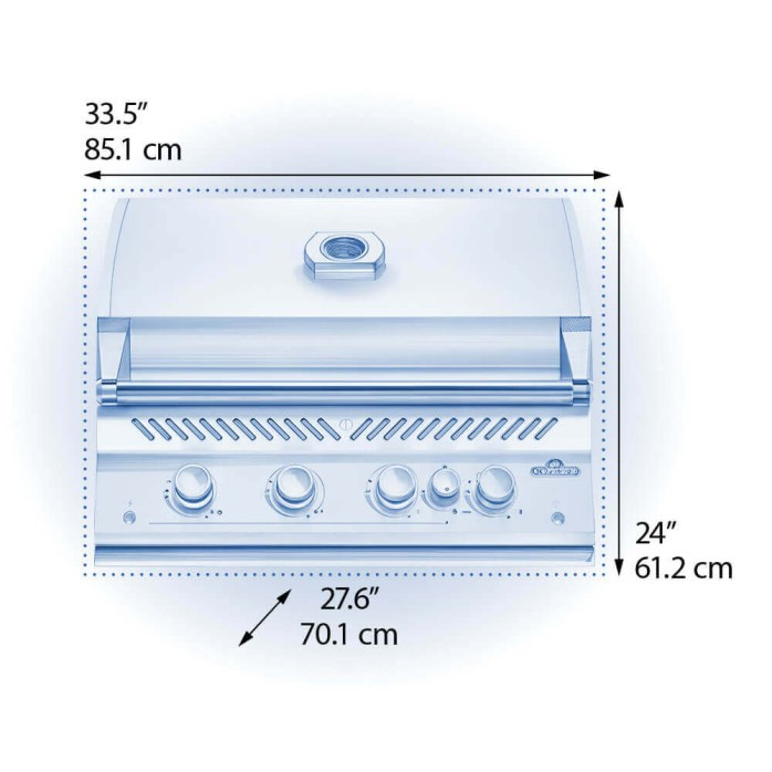 Head Grill NAPOLEON Built-In 700 SERIES - 81 CM