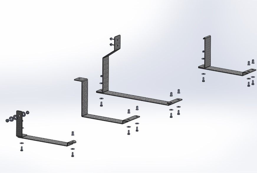 Fixing kit for MAN/Crafter 4X4 water tanks