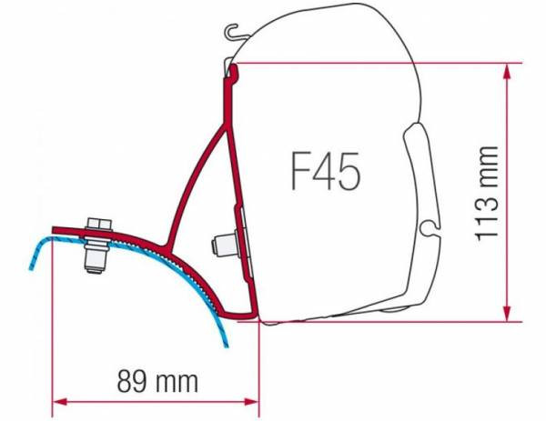 FIAMMA F45 Trafic/Vivaro/Primastar adapter X83