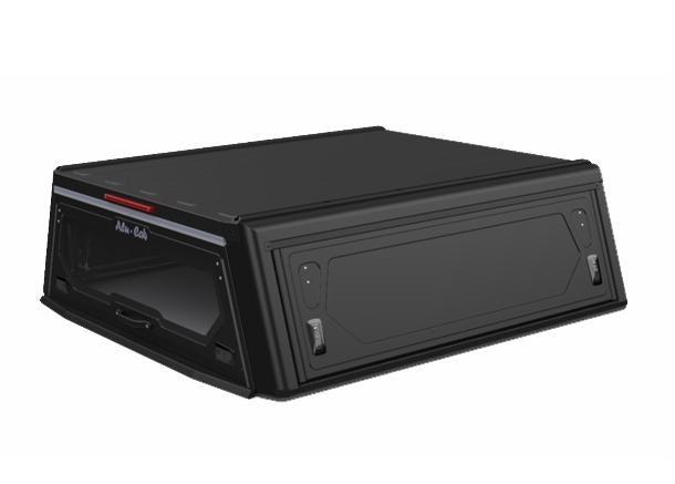 Hardtop ALU-CAB "Contour Next Generation" para Ford Ranger T6 doble cabina de 2012 a 2022 - aluminio negro sin ventanas laterales