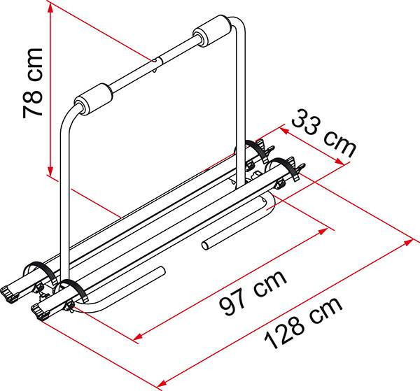 Portabicicletas caravana FIAMMA XL A