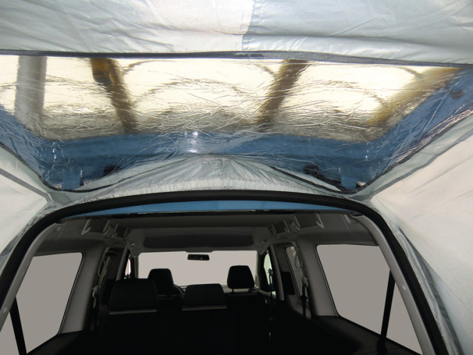 Trapez awning for mini camper
