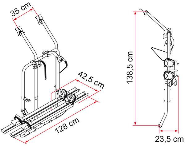 Fahrradträger FIAMMA Carry Bike VW T4 D Heckflügeltür