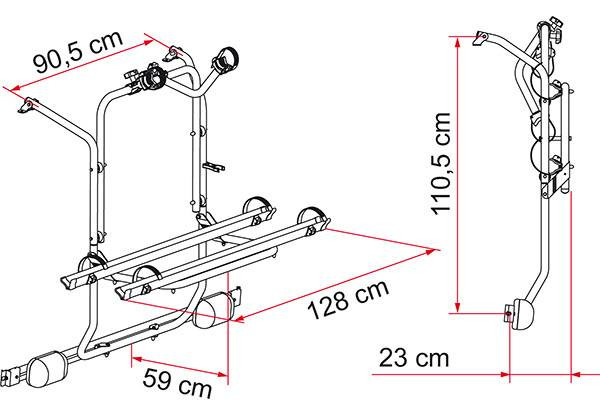 Portabicicletes FIAMMA Carry-Bike MB Vito Viano W639 2004-2014