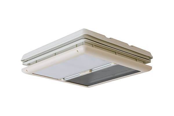 Lanterneau FIAMMA Vent 50x50 Blanc avec moustiquaire et store occultant