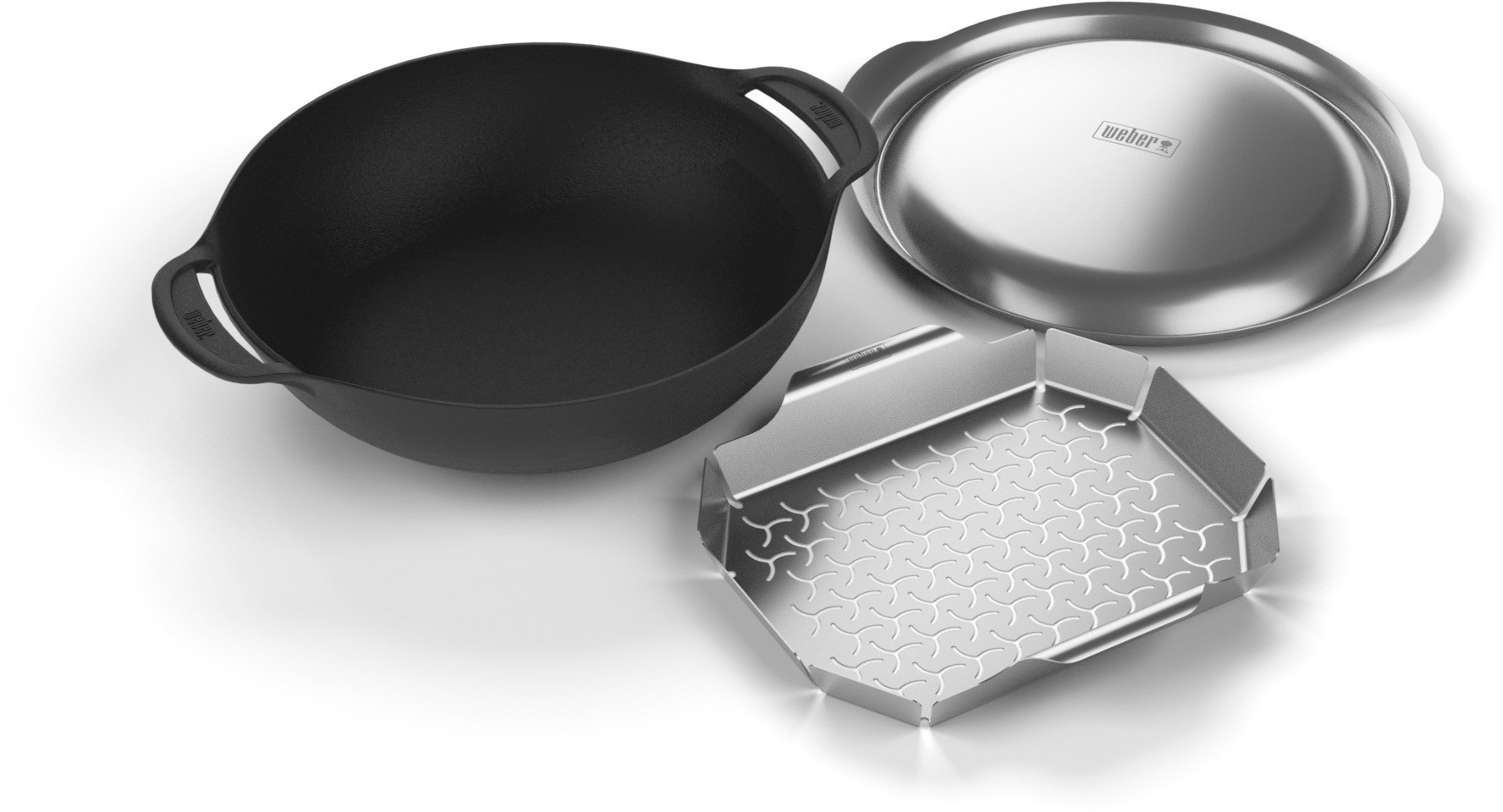 WEBER Wok-Set mit Dünsteinsatz