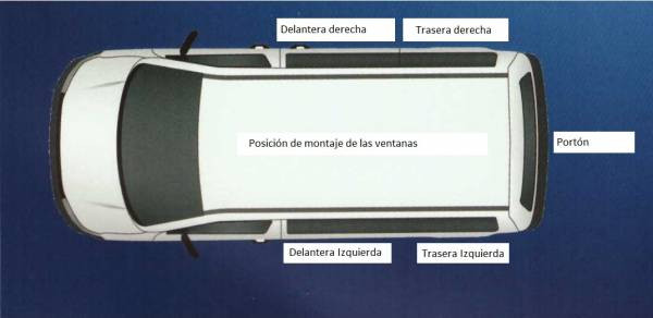 Fenêtre VW T5/T6 2004-actualité