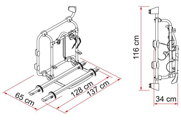 Bike Rack FIAMMA Carry Bike Crafter, TGE >2017