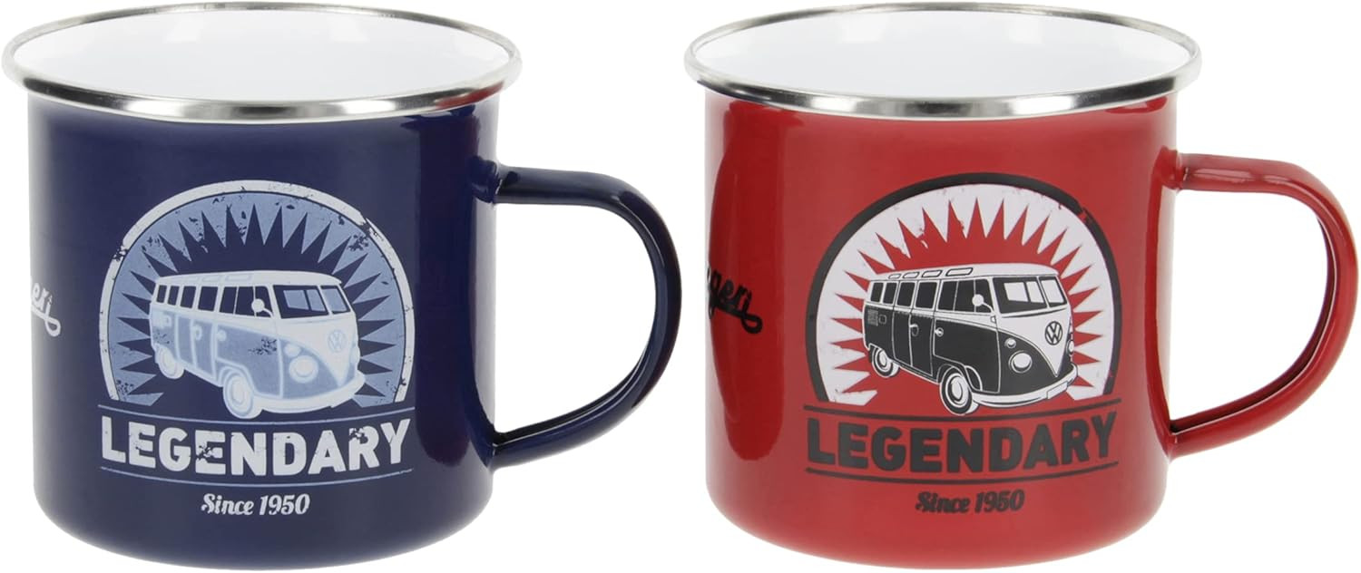 VW enamel mug "Legendary" collection