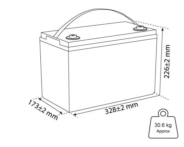 Batterie GEL 12V ULTRACELL UCG 100Ah