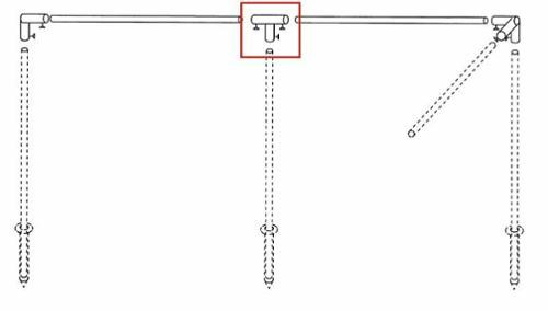 T-Verbinder für Avancé-Stützen Ø28mm