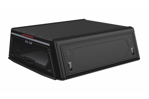 Hardtop ALU-CAB "Contour Next Generation" para Ford Ranger doble cabina a partir de 2023 - aluminio negro sin ventanas laterales