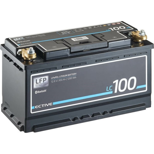 Batterie Lithium 100Ah ECTIVE LC 12V LiFePO4, Bluetooth