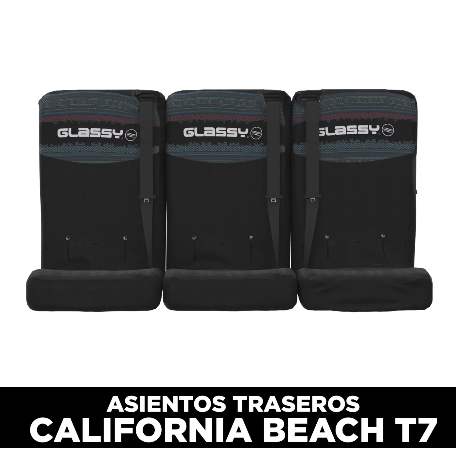 Funda bancada triple trasera GLASSY California Beach T7 Fiji