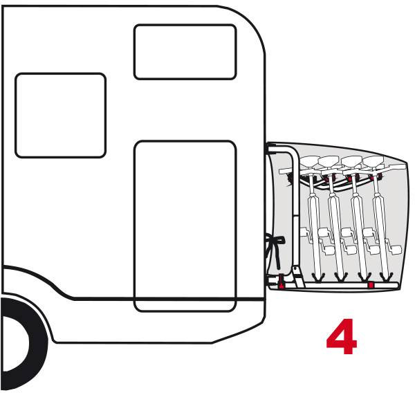 FIAMMA Fahrradabdeckung S 4 Fahrräder