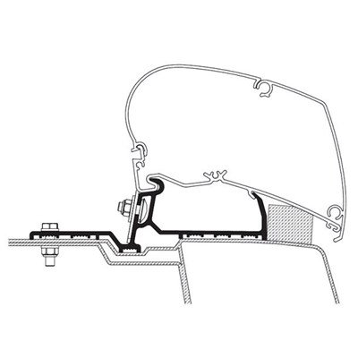 Adapter for THULE 6300 Renault Master/Opel Movano < 2022 H2