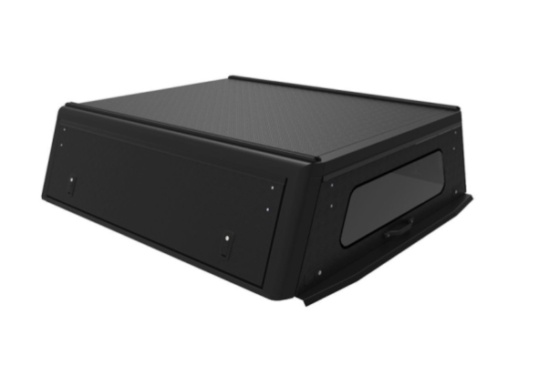 Hardtop ALU-CAB Explorer 3 para Isuzu D-Max doble cabina (2013 - 2020) - aluminio estriado negro