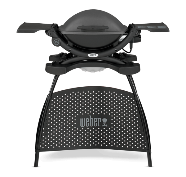 WEBER Q1400 BBQ with stand and side tables