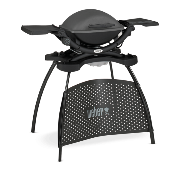 Barbacoa WEBER Q1400 con stand y mesas laterales