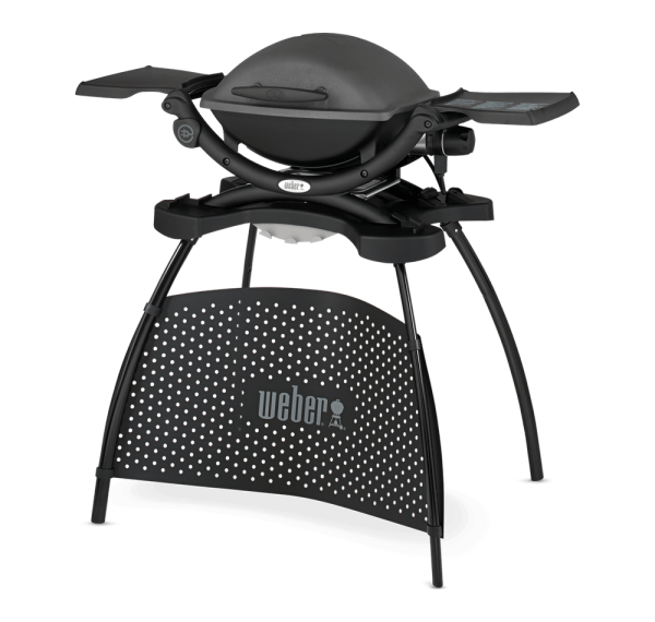 Barbacoa WEBER Q1400 con stand y mesas laterales