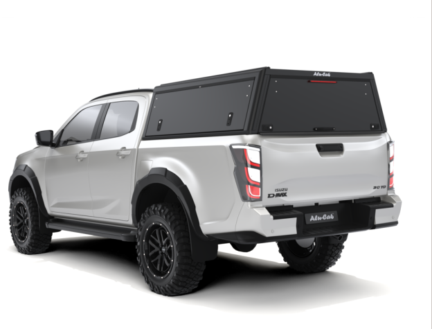 Hardtop ALU-CAB Explorer Guard para Isuzu D-Max 2020+ doble cabina - aluminio liso negro