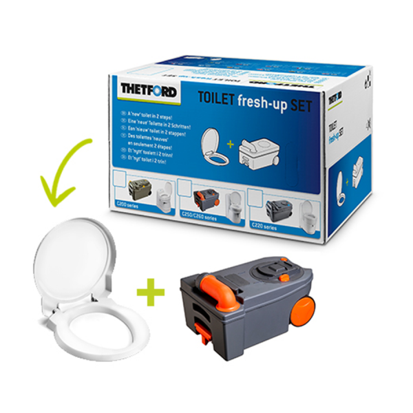 Kit per renovar el WC fix químic de casset THETFORD FreshUp C250/C260 (taronja)