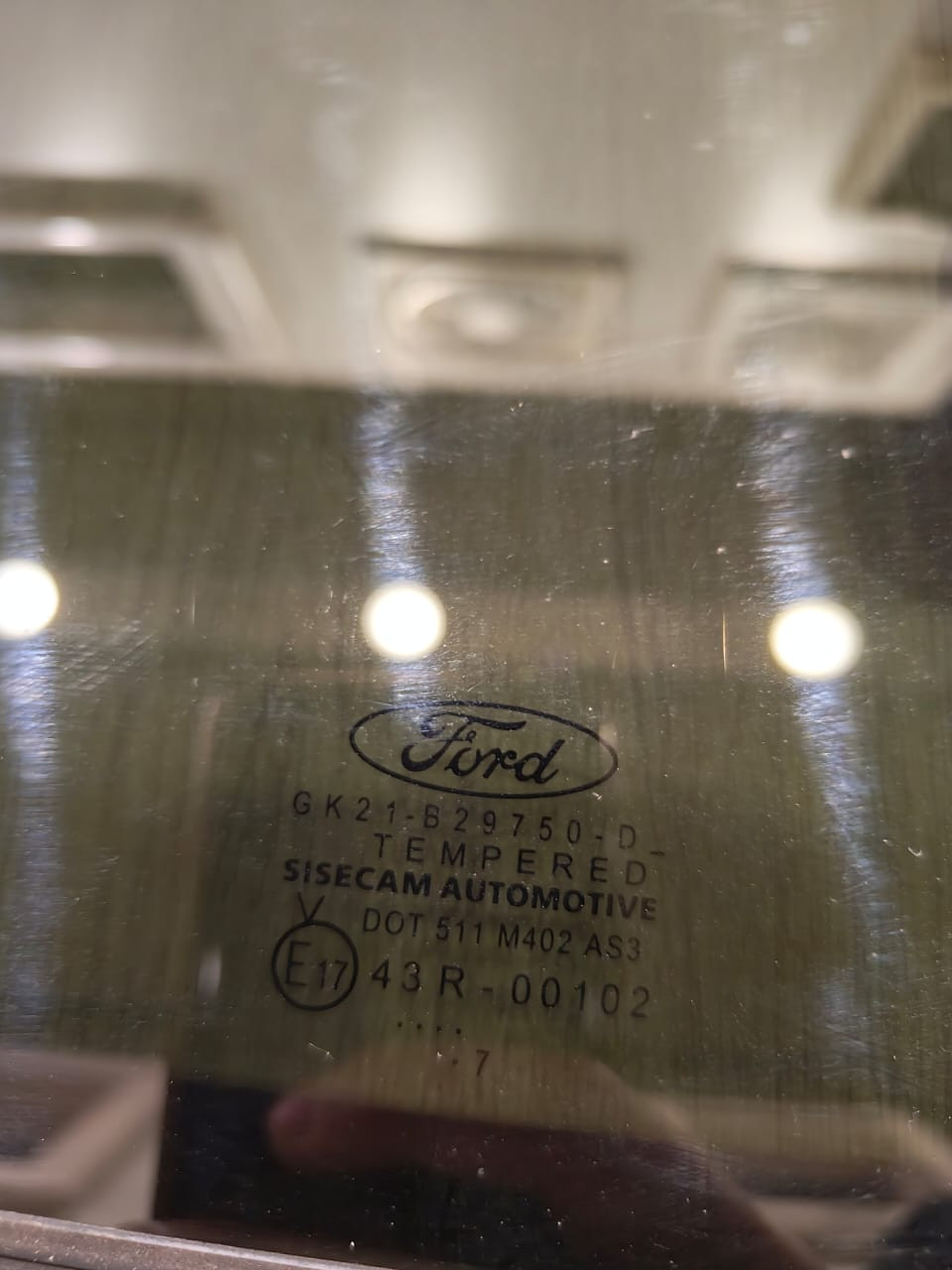 Vitre coulissante d'origine Ford Tourneo Custom V362 (2014-2023) (côté droit)