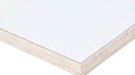 Planxa poll (chopo) 15mm 244x122 HPL Blanc brillant / mate