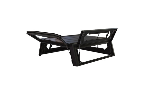 ALU-CAB Explorer 3 hardtop for Ford Ranger double cab 2012 to 2022 - black ribbed aluminium