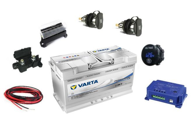 Kit d'installació segona bateria 95Ah EURO6 amb Booster LIPPERT per MB W639 i W447