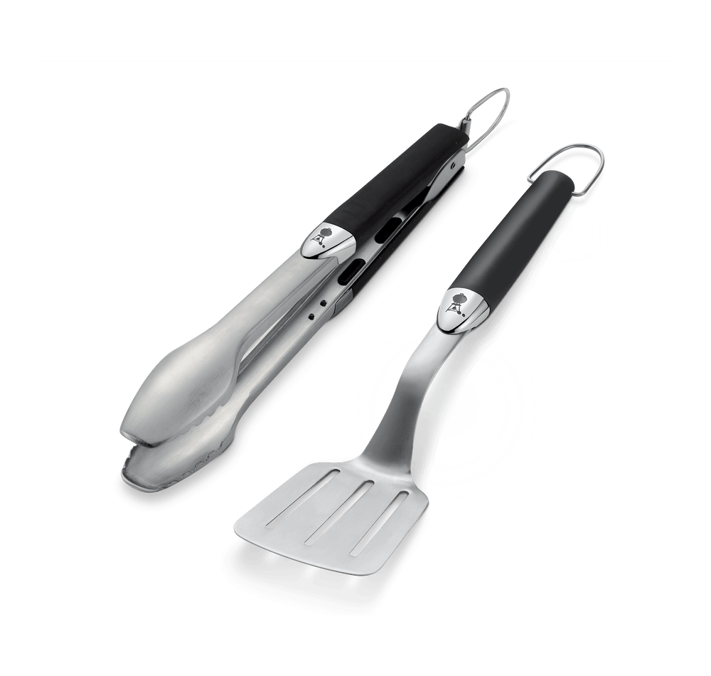 WEBER Premium Tongs and Spatula Set