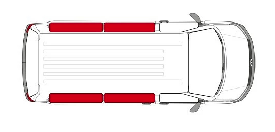 Thermal insulation mats Isoflex Carbest for VW T4