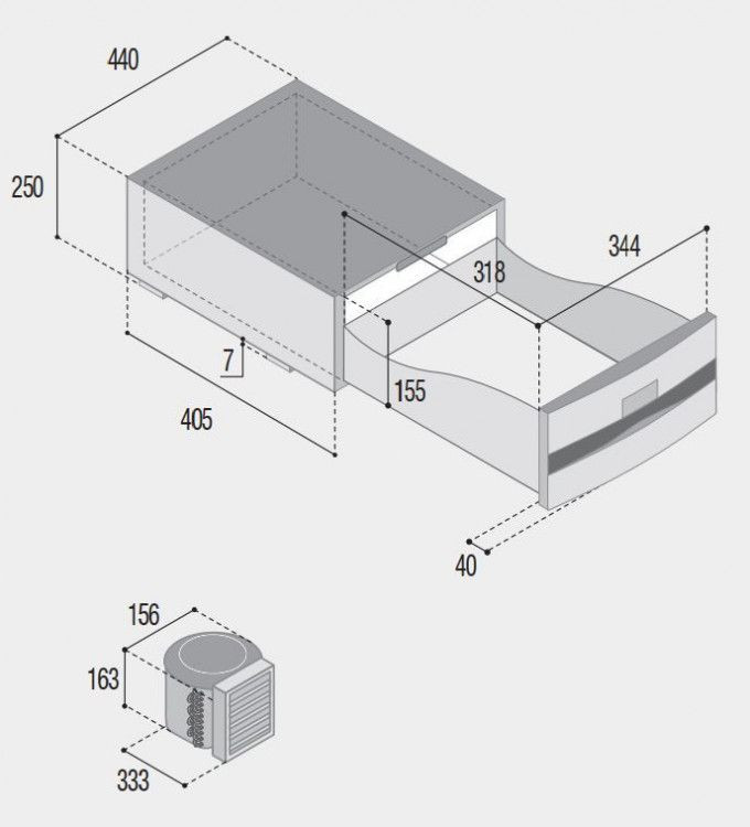 Kühlschrank Vitrifrigo D30A 12/24V 30Liter