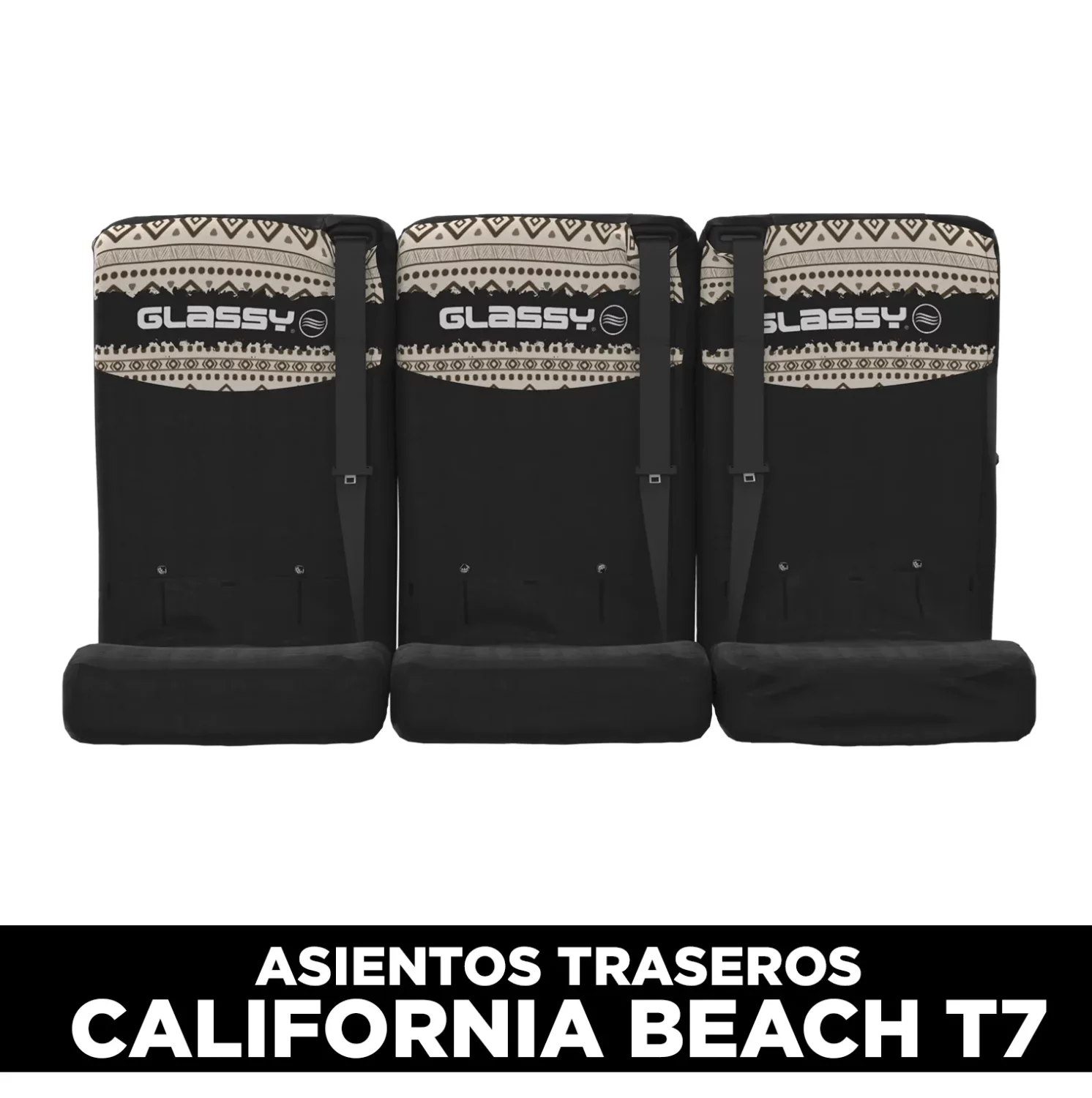 Funda bancada triple trasera GLASSY California Beach T7 Nordic