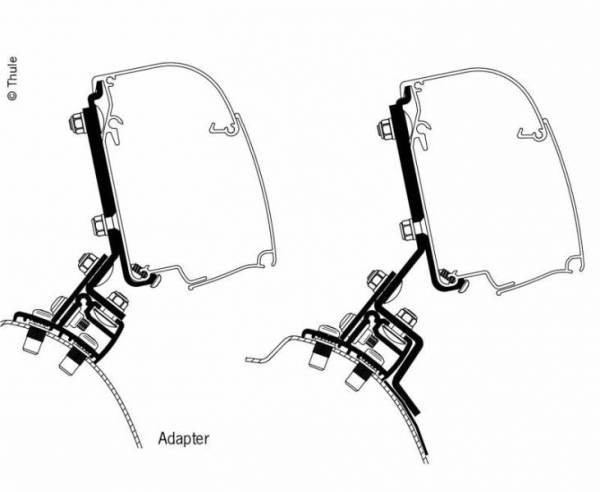 Tendal THULE 4200 Negre Antracita 2,60m PSA  amb sostre elevable