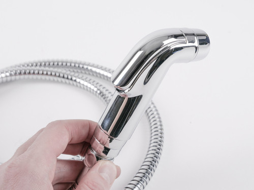 Shower set CHROM with 1.5m hose + wall bracket, 1/2" connection